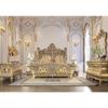 Acme Seville Bench in Synthetic Leather & Gold view 2