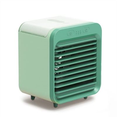 SMSOM Portable Air Conditioner Fan, Small Desktop Cooling Fan, Personal Mini Air Conditioner, Air Cooler for Home, Office and Room (Green)