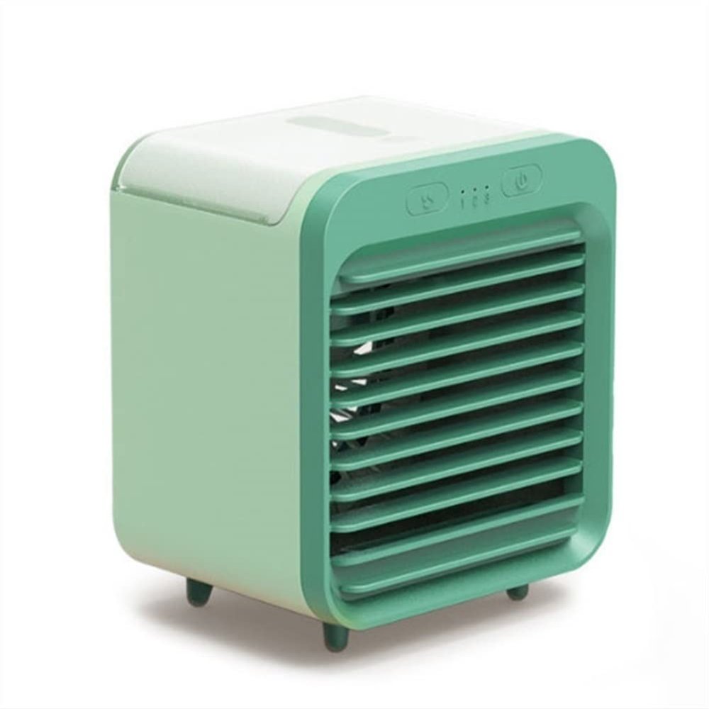 SMSOM Portable Air Conditioner Fan, Small Desktop Cooling Fan, Personal Mini Air Conditioner, Air Cooler for Home, Office and Room (Green)