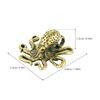 VOSAREA Chinese Brass Octopus Decor Statue Figurines for Animal Sculpture Collectibles Brass Octopus Ornament view 2
