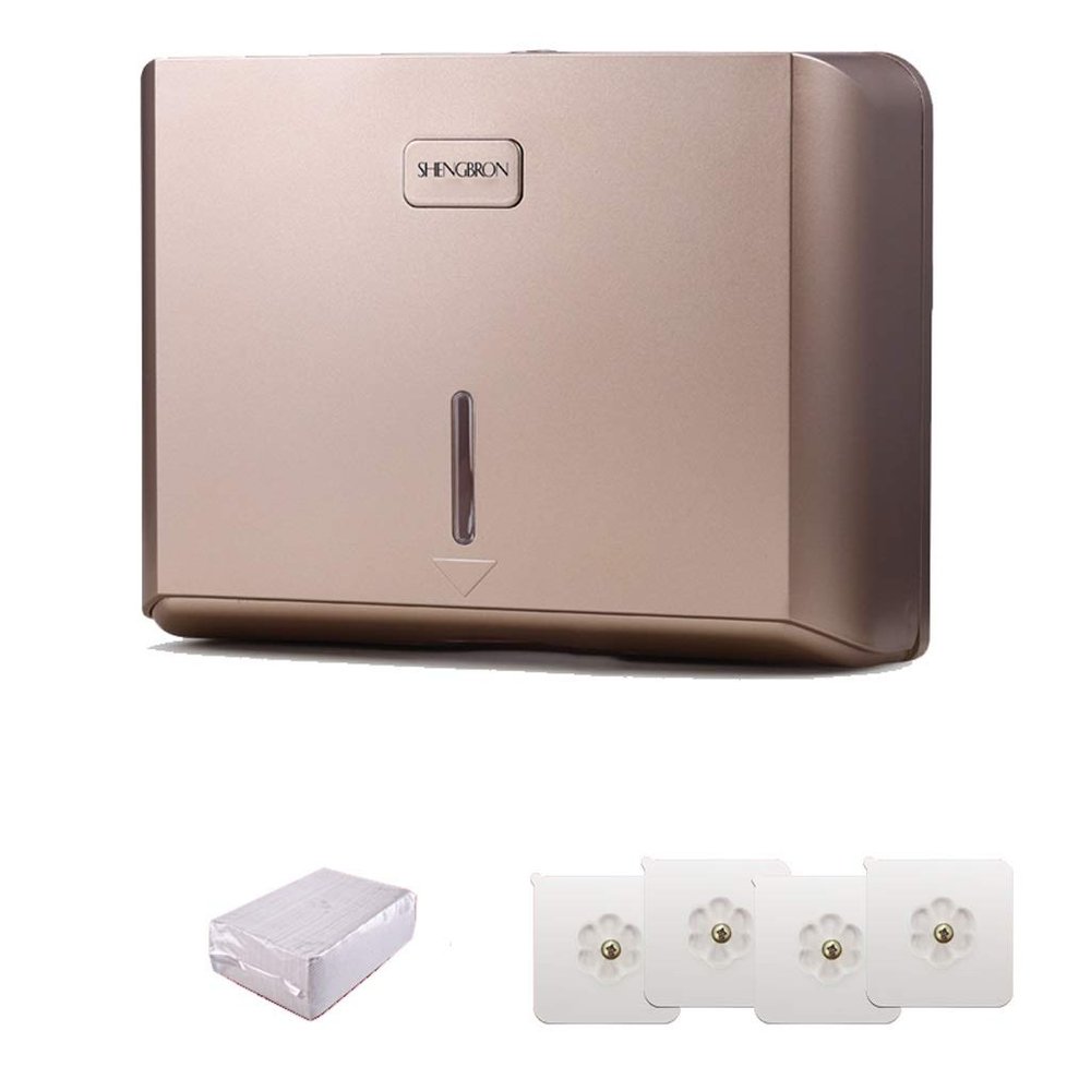 toilet tissue dispensers Bathroom Punch-free Hand Towel Tray Hotel Toilet Wall Mounted Tray Home Toilet Tissue Box Kitchen Towel Rack bathroom (Color : B)