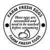 2 Inch Farm Fresh Eggs Carton Labels Farm Fresh Egg Unwashed Handling Labels Self Adhesive Packaging Stickers for Chicken,Quail,Egg Packaging Stickers,500 Pcs Per Pack view 4