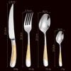 16 Piece Silverware Set For 4, 18 10 Stainless Steel Silverware Set, Modern Hammered Flatware Set, Knife/Fork/Spoon & Long Teaspoon Mirror-Polished Dishwasher Safe Cutlery view 2