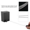Aqur2020 Retractable Clothesline Indoors,Cloth Hanging Steel Retractable Clothesline Stretch Freely Drying Rope for Balcony Bathroom(Black) view 2