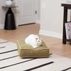 Happy Hounds Willow Rectangle Reversible Pillow Cat Bed, Moss view 2
