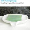4pcs Silicone Soap Holders for Self-draining Storage Creative Soap Dish Stylish Design and Easy to Clean for Bathroom and Kitchen Use view 2