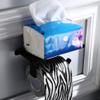 Aluminium Toilet Paper Rack Roll Paper Holder Waterproof Phone Holder Wall Mounted Punch Free Bath Soap Towel Shelf,Black,China view 4