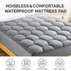 Sonive Waterproof Mattress Protector Twin XL, Deep Pocket up to 21'' Grey view 2
