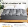 Sonive Waterproof Mattress Protector Twin XL, Deep Pocket up to 21'' Grey view 3
