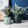 YUANstore Ceramic Face Head Flower Pot Vase Cactus Plant Potted Desktop Ornaments Abstract Character Flower Pot Hydroponic Vase Home Decor view 3