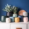 YUANstore Ceramic Face Head Flower Pot Vase Cactus Plant Potted Desktop Ornaments Abstract Character Flower Pot Hydroponic Vase Home Decor view 4