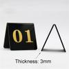 BAISHOP Table Numbers, Acrylic Triangle Table Number 1-100, Double-Sided V-Shaped Table Card Restaurant Cafe Bar Seating Table Number (Color : 1 to 50) view 4
