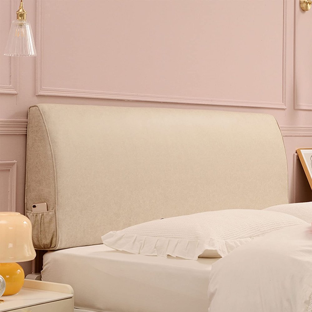 ZZYK Upholstered Headboard Cushion, Modern Bed Backboard Headboard Full Size Wipeable Tech Cloth Pad Home Bedroom Headboard BedHead Cushion,B,No headboard 72.8"/185cm