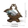 YYDS Wine Rack Peacock Wine Rack Single Bottle Wine Holder Wine Cabinet Living Room and Cafe Countertops Desktop Display Rack Decoration Wine Bottle Holders (Color : Brass) view 2
