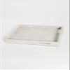 Two's Company Pearl White Stingray Decor Rectangle Tray, 17.5" view 2