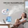 Pelonis Warm and Cool Mist Humidifiers for Bedroom Large Room Home and Baby | Ultrasonic Cool and Warm Mist Humidifier for Plants | Essential Oil Diffuser|4L Tank| Night Light| White view 4