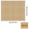 100Pcs Air Fryer Paper Mats Parchment Paper Pads Unbleached Air Fryer High Temperature Resistant Perforated Square Air Fryer Mats for Toaster Countertop Large Toaster Oven(12X13inch) view 2