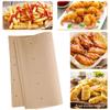 100Pcs Air Fryer Paper Mats Parchment Paper Pads Unbleached Air Fryer High Temperature Resistant Perforated Square Air Fryer Mats for Toaster Countertop Large Toaster Oven(12X13inch) view 4