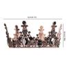 Cake Topper, Queen Crown Cake Topper Metal Pearl Baroque Cake Toppers Cake Decorating Crown for Wedding Birthday Party view 2