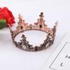 Cake Topper, Queen Crown Cake Topper Metal Pearl Baroque Cake Toppers Cake Decorating Crown for Wedding Birthday Party view 3