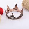 Cake Topper, Queen Crown Cake Topper Metal Pearl Baroque Cake Toppers Cake Decorating Crown for Wedding Birthday Party view 4
