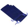 PATIKIL 17x8cm Microfiber Pouch, 3Pcs Soft Storage Drawstring Gift Bag for Glasses Wedding, Dark Blue view 1