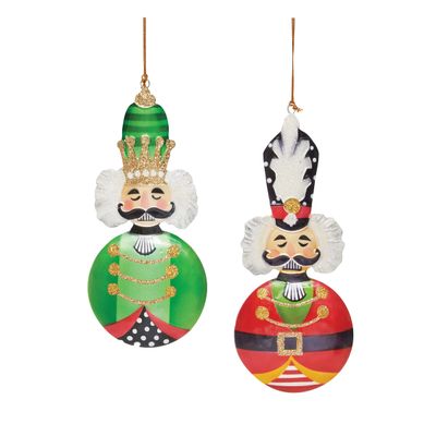 Gallerie II Nutcracker Ornament Set of 2 L3 X W0.25 X H7.25 Multi
