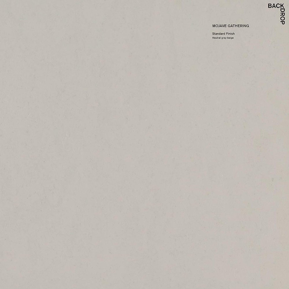 BACKDROP | Premium Interior Paint | Large Adhesive Paint Swatch | MOJAVE GATHERING - Neutral Gray-Beige | 12" x 12" Color Sample