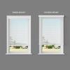 2 Inch Cordless Faux Wood Blind with Contemporary Valance - 70.75" W x 72" L - White, Over 900 Custom Sizes Starting at 19.97, Smooth Room Darkening Slats for Interior Windows by Lumino view 3