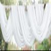 WARM HOME DESIGNS White Chiffon Wedding Arch Drapery Fabric - Pair of 288" (24 Feet or 8 Yards) Luxury Wedding Arch Decorations for Rustic Decor. CHW White & White 288 view 2
