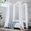 WARM HOME DESIGNS White Chiffon Wedding Arch Drapery Fabric - Pair of 288" (24 Feet or 8 Yards) Luxury Wedding Arch Decorations for Rustic Decor. CHW White & White 288 view 4