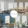 2 Inch Cordless Faux Wood Blind with Contemporary Valance - 70" W x 72" L - White, Over 900 Custom Sizes Starting at 19.97, Smooth Room Darkening Slats for Interior Windows by Lumino view 2