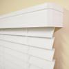 2 Inch Cordless Faux Wood Blind with Contemporary Valance - 60" W x 36" L - White, Over 900 Custom Sizes Starting at 19.97, Smooth Room Darkening Slats for Interior Windows by Lumino view 1