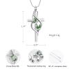 Minicremation Cremation Jewelry Urn Necklaces for Ashes Crystal Butterfly Cross Memorial Pendant for Women Girl Keepsake Gifts Funeral Cross Urn Locket(Green) view 2