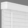2 Inch Cordless Faux Wood Blind with Contemporary Valance - 71" W x 72" L - White, Over 900 Custom Sizes Starting at 19.97, Smooth Room Darkening Slats for Interior Windows by Lumino view 1