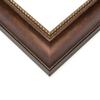 6x10 Frame Brown Beaded Copper Solid Wood Picture Frame Width 2 Inches | Interior Frame Depth 0.5 Inches | Marron Photo Frame | Complete with UV Acrylic, Foam Board Backing & Hanging Hardware view 3