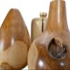 AFD Home Teak Wood Mini Vases Set of 3 view 4