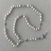 Holy Land Market Medjugorje Stone Rosary - Hand-Carved Apparition Hill Stones, Our Lady Medjugorje, 20 in, Silver Beads view 4