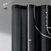 Lush Decor Basketball Game Shower Curtain, 72" W x 72" L, Black & Orange - Kids Sports Themed Bathroom Decor view 2