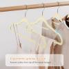 20 Pack Non-Slip Velvet Suit Hangers with 360 Swivel Hook - Space Saving Beige Clothes Hangers, Heavy Duty for Adults view 3