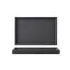 KUYWLMKMZZ Ceramic Tray Rectangular Water Tray Thickened Flower Pot Bottom Succulent Flower Pot Ornament Tray (Color : Black, Size : Large) view 1