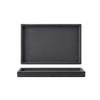KUYWLMKMZZ Ceramic Tray Rectangular Water Tray Thickened Flower Pot Bottom Succulent Flower Pot Ornament Tray (Color : Black, Size : Small) view 1