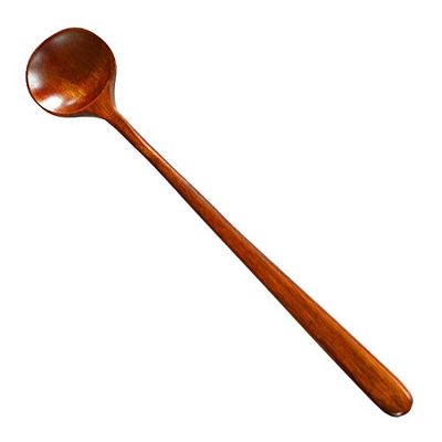 HUHAORAN2021 Soup Spoons Long Spoons Long Handle Round Spoons for Soup Cooking Mixing Stirrer Spoon for Kitchen Restaurant Soup Spoon (Quantity : 6)