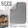 2 Pack Microfiber Dish Drying Mat,Absorbent Dish Drainer Kitchen Counter,Super Absorbent Dish Drying Pads 2015 Inch Grey view 2