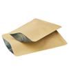 FERENLI 100 Pieces 4.7x7.1 inch (Usable Size 3.9x6.7 inch) Kraft Paper Open Top Vacuum Sealable Bags Mylar Foil Heat Seal Pouches for Sample Food Storage Packaging with Tear Notches view 2