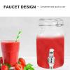 Housoutil 1 Beverage Dispenser with Spigot, Wide Mouth Lemonade Dispenser Easy Filling, Juice Dispenser Drink Dispensers for Parties view 2