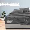 1000-TC Queen Size 4 Piece Sheet Set - Comfy Sheets - Giza Cotton Hotel Luxury Bed Sheets for Women, Men, Kids & Teens - Deep Pockets Easy-Fits up to 22-24" Mattress (Solid, Grey) view 3