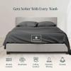 1000-TC Queen Size 4 Piece Sheet Set - Comfy Sheets - Giza Cotton Hotel Luxury Bed Sheets for Women, Men, Kids & Teens - Deep Pockets Easy-Fits up to 22-24" Mattress (Solid, Grey) view 4