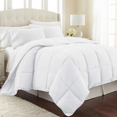 3 Piece Duvet Insert Olympic Queen (98'' x 98'') Comforter Premium Quality 600 GSM All-Season 800 Thread Count Down-Alternative Comforter White