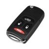 LadyCent 4 Buttons Flip Remote Key Case Shell Fob Car Key Cover, for Jeep Commander Grand Cherokee, for Chrysler Aspen 300 view 4